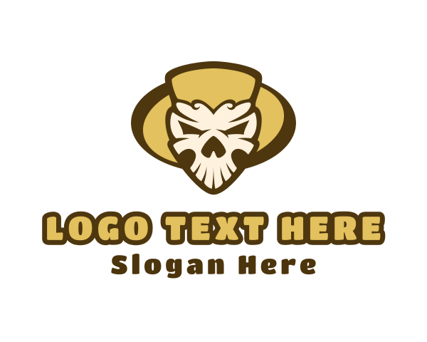 Skull logo example 4