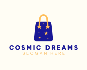 Starry Shopping Bag logo design