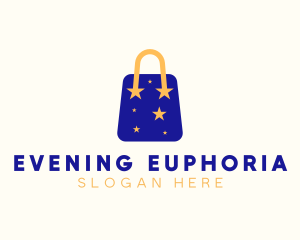 Starry Shopping Bag logo design