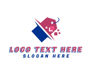 Shopping - Discount Tag Shopping logo design
