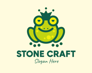 Stoned King Frog logo design