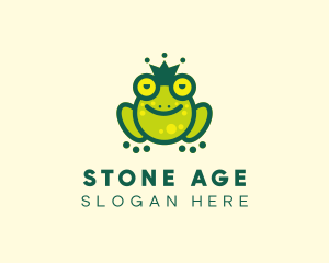 Stoned King Frog logo design