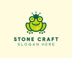 Stoned King Frog logo design