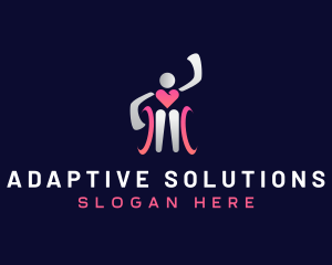 Disability Wheelchair Healthcare logo design