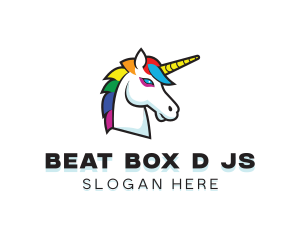 Mythical Unicorn Creature logo