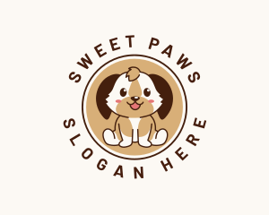 Cute Dog Grooming logo design