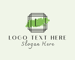 Elegant Paintbrush Frame logo