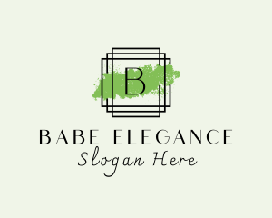 Elegant Paintbrush Frame logo design