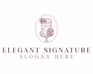 Elegant Cake Bakery logo design