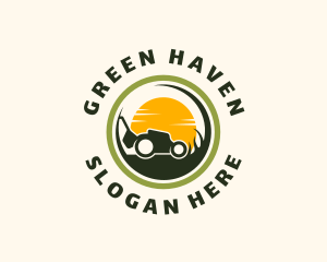 Lawn Mower Landscaping logo