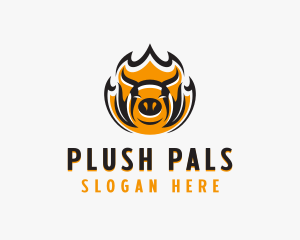 Pork BBQ Grill  logo design