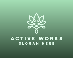 Wellness Flower Spa logo design