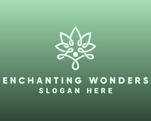 Wellness Flower Spa logo design