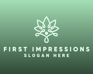 Wellness Flower Spa logo design