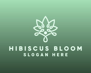 Wellness Flower Spa logo design