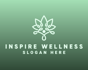 Wellness Flower Spa logo design