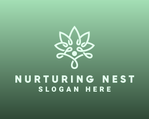 Wellness Flower Spa logo design