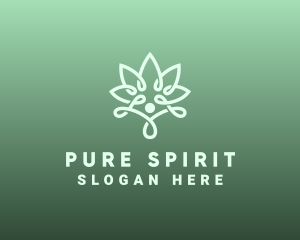 Wellness Flower Spa logo design