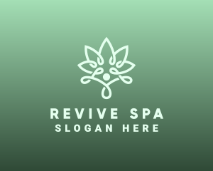 Wellness Flower Spa logo design