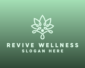 Wellness Flower Spa logo design