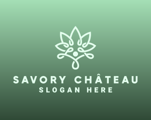 Wellness Flower Spa logo design