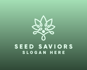 Wellness Flower Spa logo design