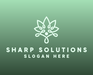 Wellness Flower Spa logo design