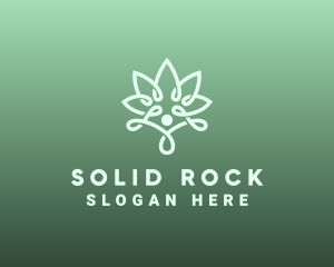 Wellness Flower Spa logo design