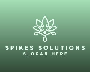 Wellness Flower Spa logo design