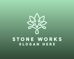 Wellness Flower Spa logo design