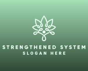 Wellness Flower Spa logo design