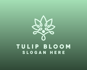 Wellness Flower Spa logo design