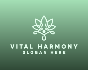 Wellness Flower Spa logo design