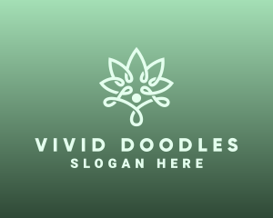 Wellness Flower Spa logo design