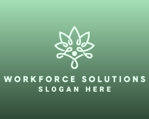 Wellness Flower Spa logo design