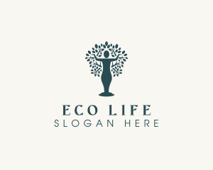 Organic Human Tree logo design