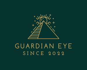 Occult Eye Pyramid  logo design