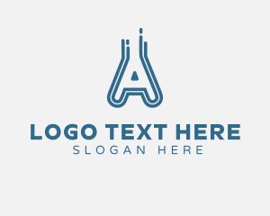 Minimal Line Letter A  Logo