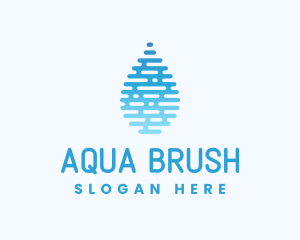 Liquid Water Droplet logo design