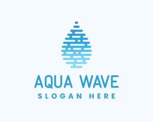 Liquid Water Droplet logo design