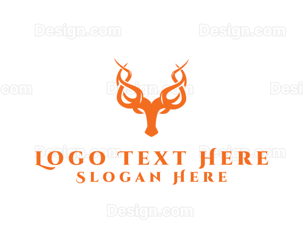 Deer Horn Antlers Logo