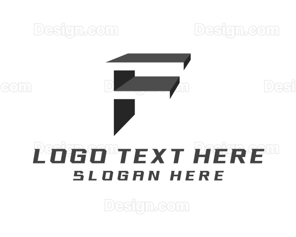 Industrial Construction Logistics Letter F Logo