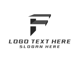 Industrial Construction Logistics Letter F logo