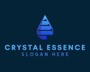 Mineral Water Droplet logo design