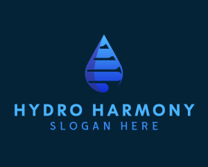 Mineral Water Droplet logo