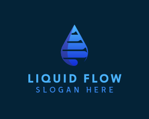 Mineral Water Droplet logo design