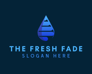 Mineral Water Droplet logo design