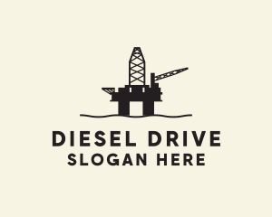 Oil Rig Petroleum logo design