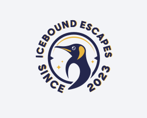 Arctic Penguin Bird logo