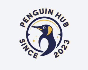 Arctic Penguin Bird logo